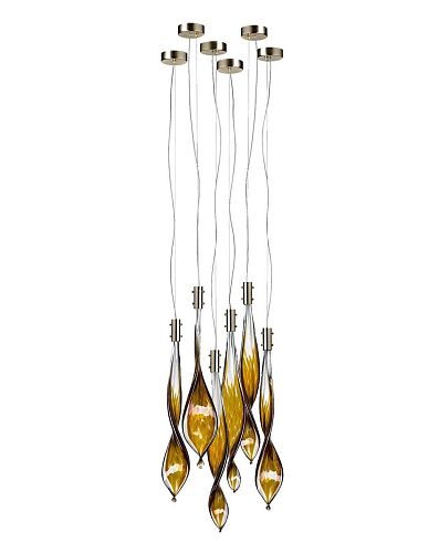 Suspension Murano Feuilles 6 Lumières