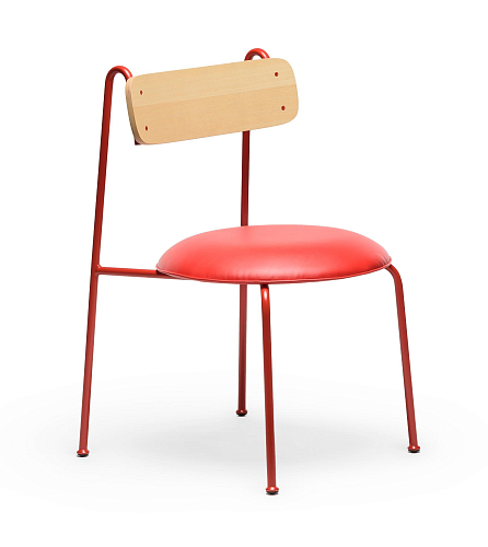 Chaise Lena Frêne Rouge