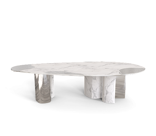 Table Athena Carrara & Argent