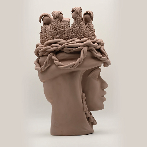 Sculpture Tête De Maure Sable