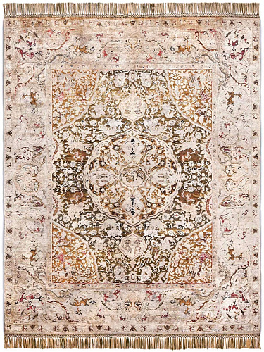 Tapis noué main de luxe Or