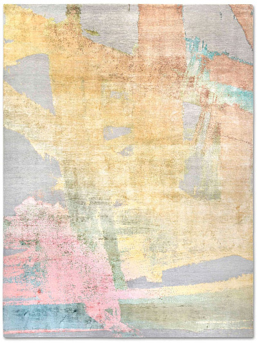Tapis tissé main Soleil Pastel