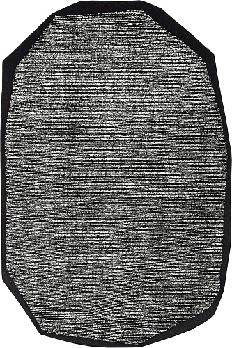 Tapis Cocoon 2 noir & blanc