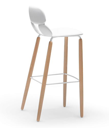 Tabouret de Bar Nube W SG-80 Blanc