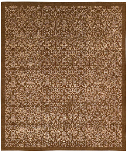 Tapis Roma Bordure Marron