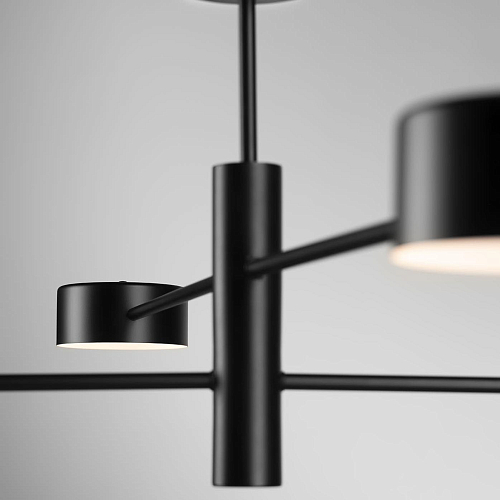 Plafonnier Linéaire Noir Mat