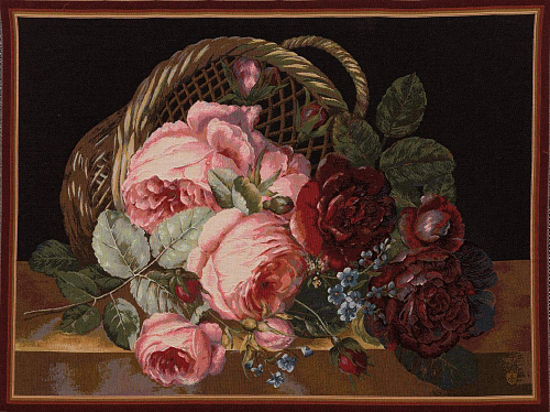 Tapisserie Bouquet de Fleurs en Soie