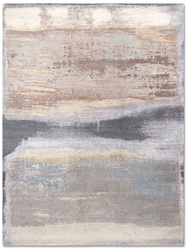 Tapis No. 04 Mélange Beige sur Gris