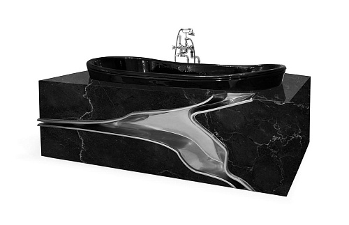 Baignoire Fractured en Marbre