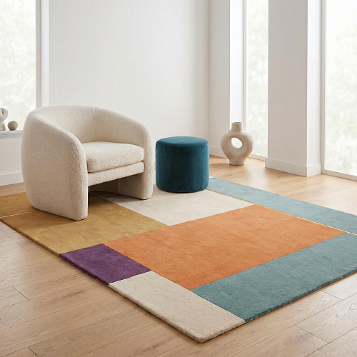 Tapis Warm Blocks