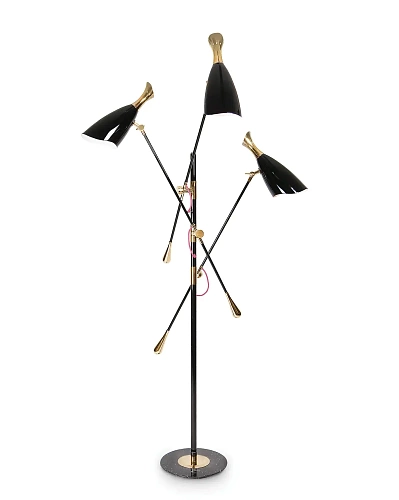 Lampadaire Duke noir
