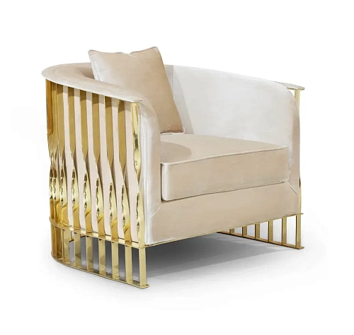 Fauteuil Mandy Laiton Poli