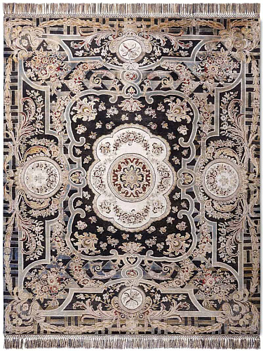 Tapis Aubusson No. 02 Original sur Noir