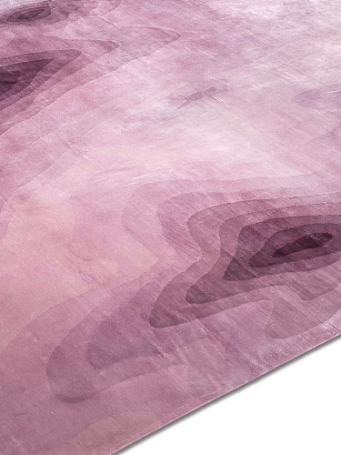 Tapis noué main de luxe Ocean Lilas