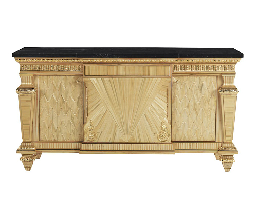 Buffet avec plateau en marbre
