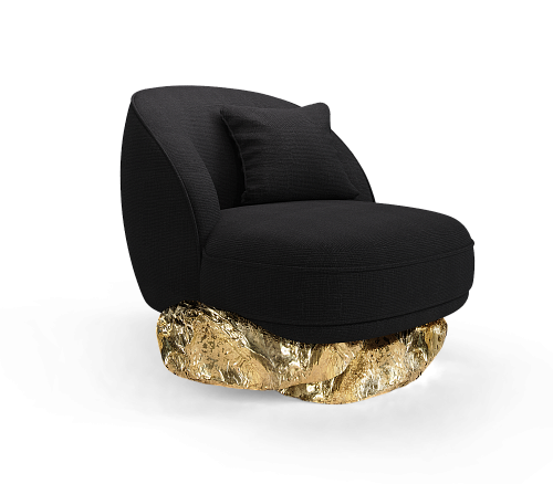 Fauteuil Angora Baltic Noir