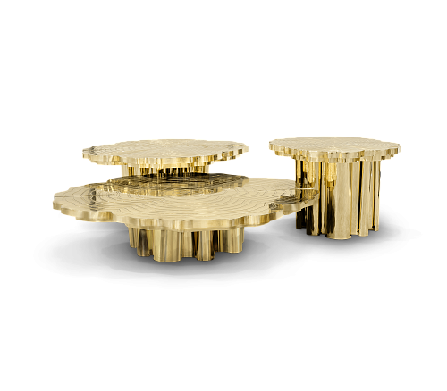 Set de Tables Basses Or Fortuna (x3)