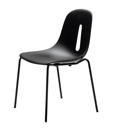 Chaise Gotham S Noire (Lot de 2)