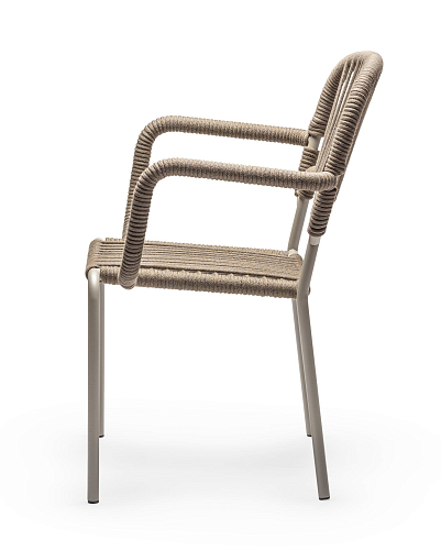 Chaise d'Extérieur Moyo Sable (Lot de 3)