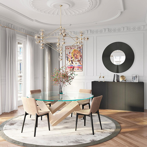 Miroir Mural Gong