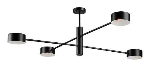Plafonnier Linéaire Noir Mat