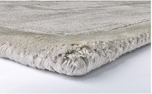 Tapis Domino Tencel Argenté