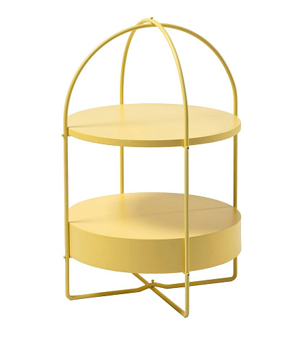 Table d'Appoint Jaune Contemporaine