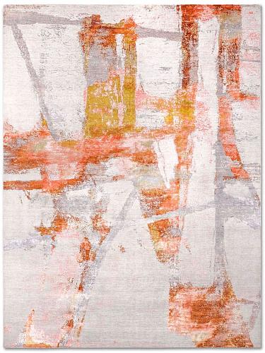 Tapis Arizona No. 04 Original sur Gris Clair