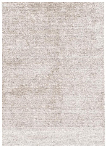 Tapis en Soie de Bambou Blanc Cassé