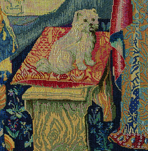 Tapisserie Dame au Chien