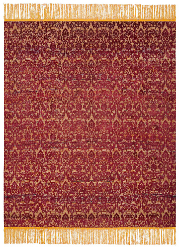 Tapis Roma Radi Orange Rouge