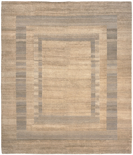 Tapis Mauro Triple Bordure Grise
