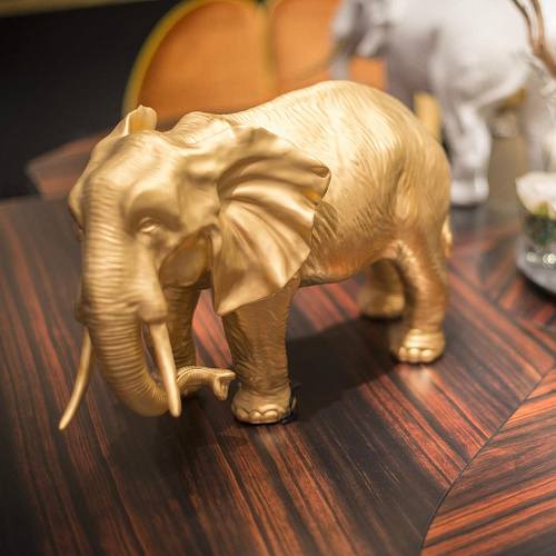 Sculpture éléphant dorée