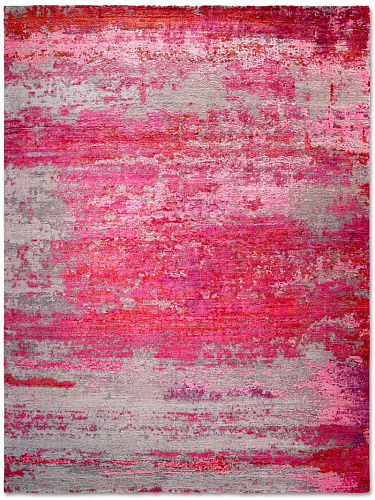 Tapis fait main de luxe Rose