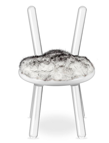 Chaise enfant Illusion Ours Blanc