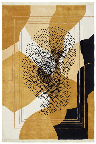 Tapis de luxe Abstract Figure Gold