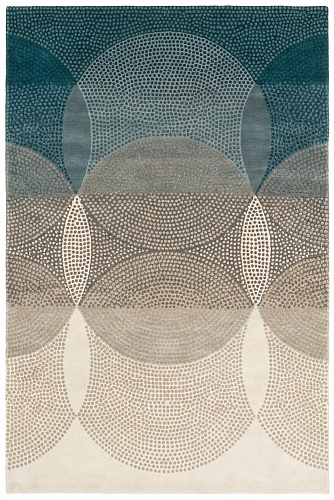 Tapis contemporain Layered Circles