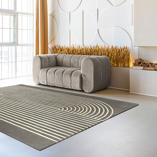 Tapis Moderne Rayures Fer