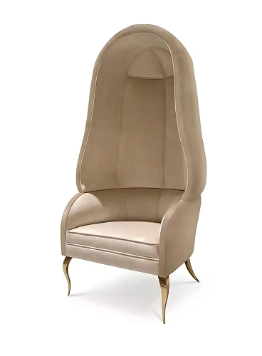 Chaise Drapesse Dossier Tissu
