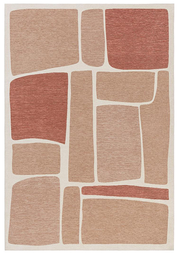 Tapis Moderne Chantilly Pierre Rouille