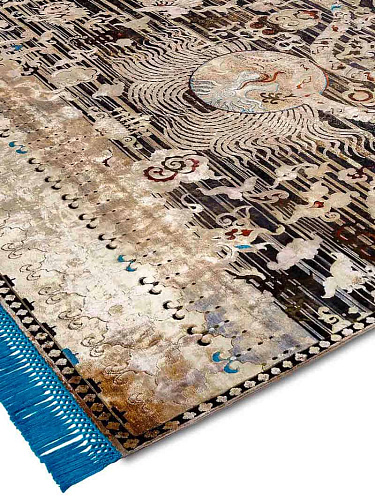 Tapis noué main Dragon