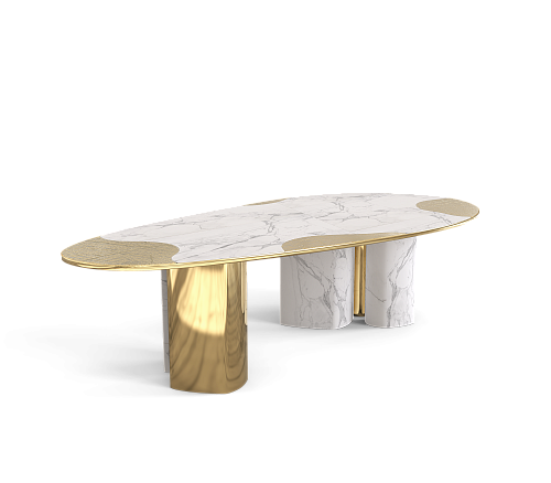 Table Athena Carrara & Or
