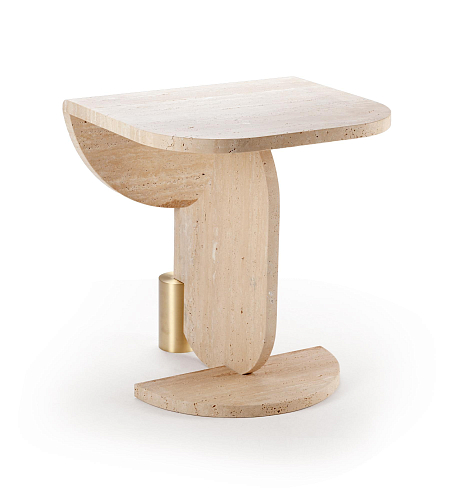 Table d'appoint en travertin Playing Games