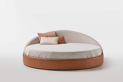 Lit rond en cuir Arco