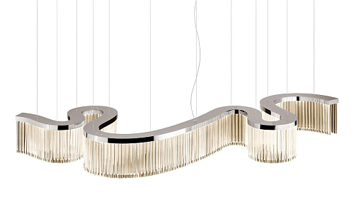 Lustre Serpent Argenté