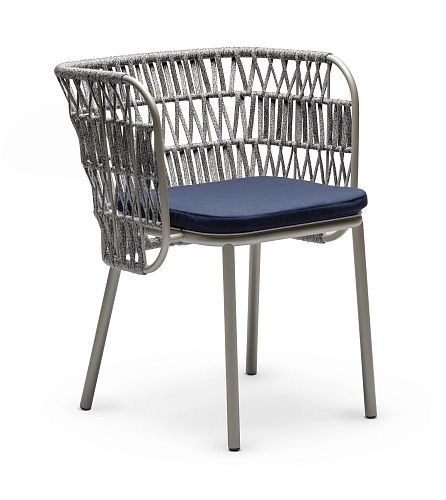 Chaise d'Extérieur Jujube SP-Int Sable et Bleu