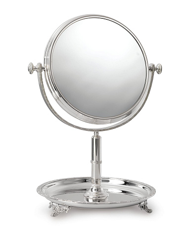 Miroir Rond Avec Assiette Royal Silver