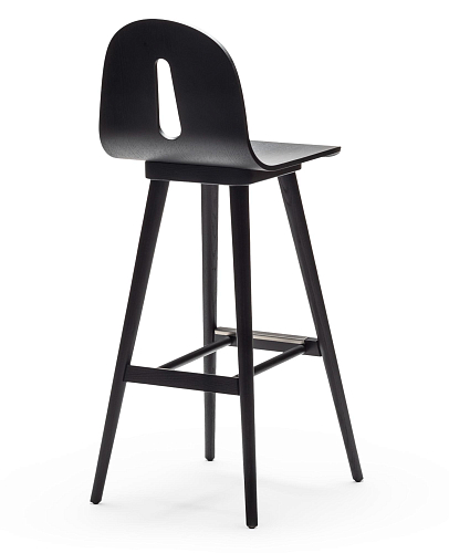 Tabouret de Bar Gotham Woody SG-80 Frêne Noir