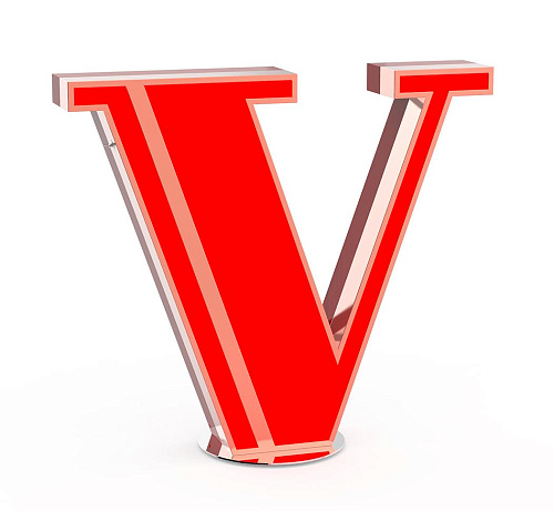 Lettre Lumineuse Vibrant V