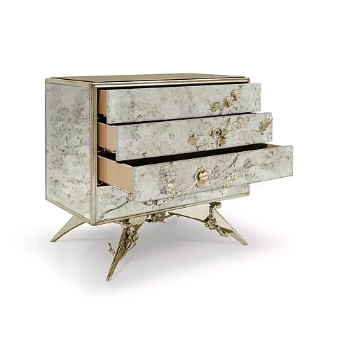 Table de Chevet Miroir Vieilli Spellbound
